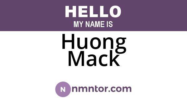 Huong Mack