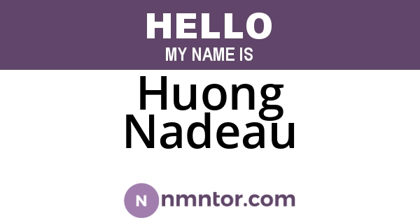 Huong Nadeau
