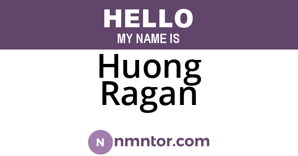 Huong Ragan