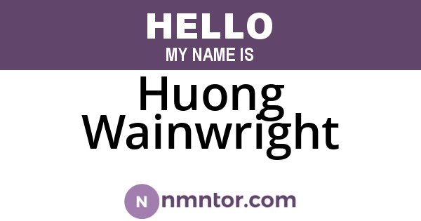 Huong Wainwright