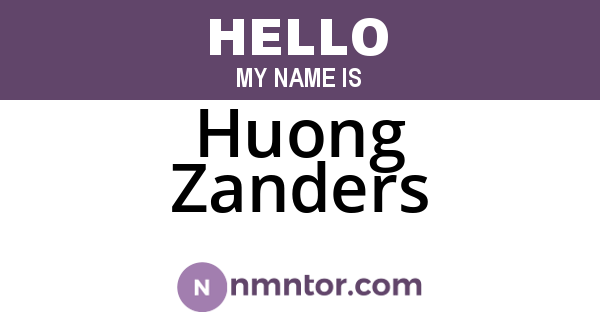 Huong Zanders