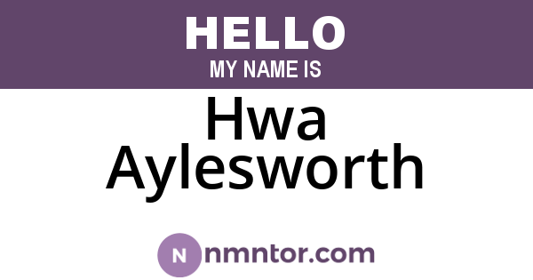 Hwa Aylesworth
