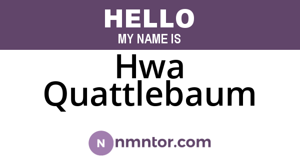 Hwa Quattlebaum
