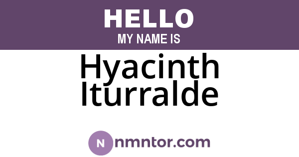Hyacinth Iturralde