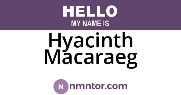 Hyacinth Macaraeg