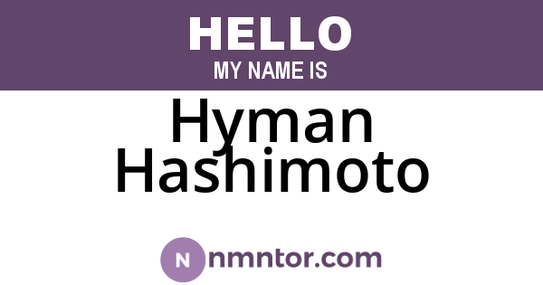 Hyman Hashimoto