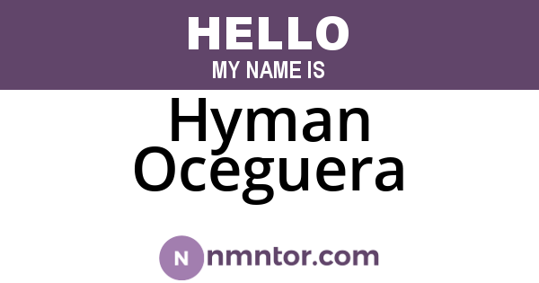 Hyman Oceguera