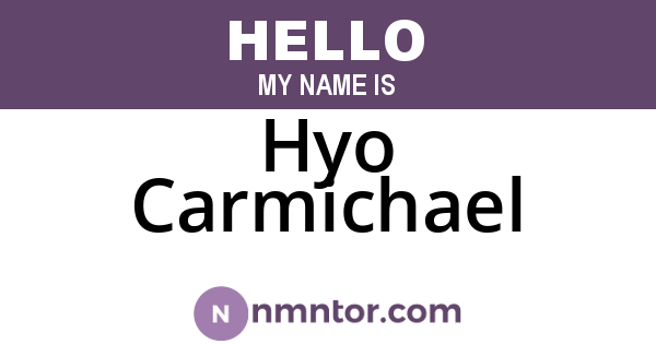 Hyo Carmichael