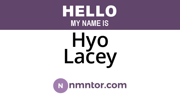 Hyo Lacey