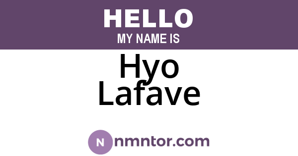 Hyo Lafave