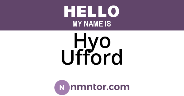 Hyo Ufford