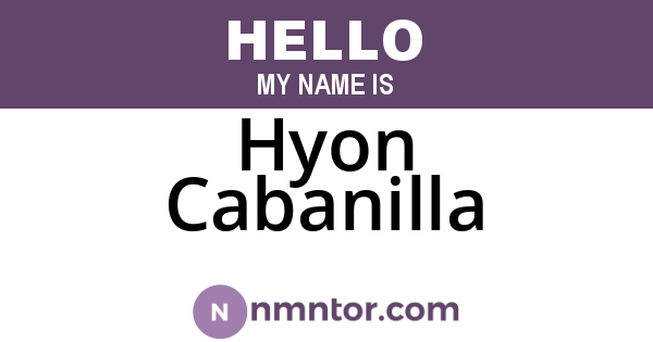 Hyon Cabanilla