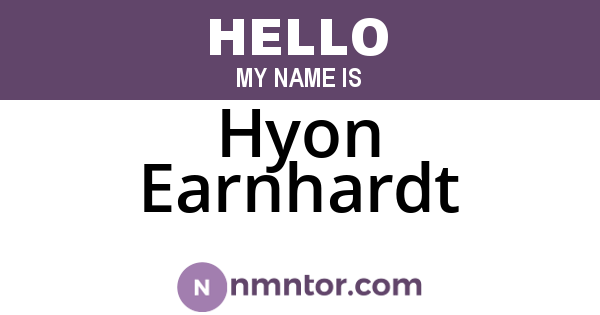 Hyon Earnhardt