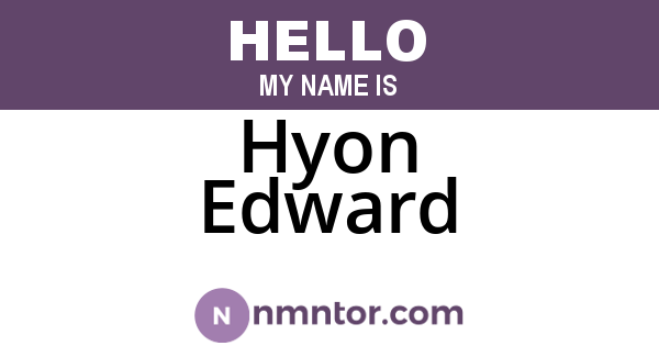 Hyon Edward
