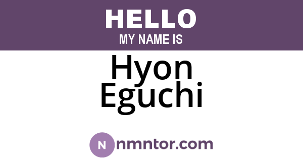 Hyon Eguchi