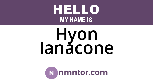 Hyon Ianacone