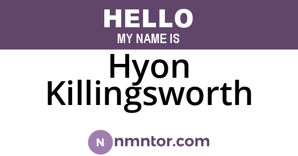 Hyon Killingsworth