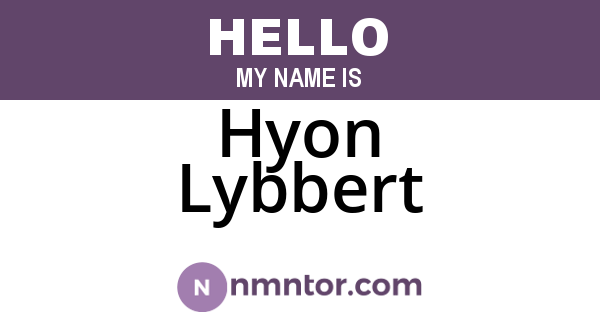 Hyon Lybbert