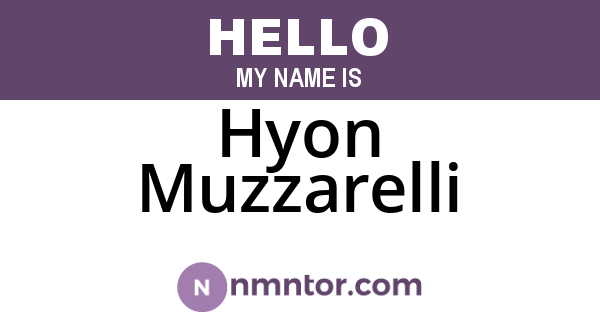 Hyon Muzzarelli