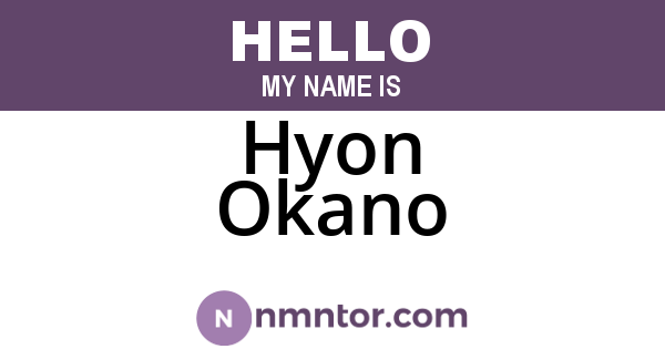 Hyon Okano
