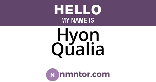 Hyon Qualia