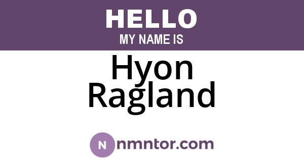 Hyon Ragland