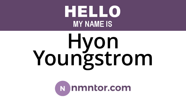 Hyon Youngstrom