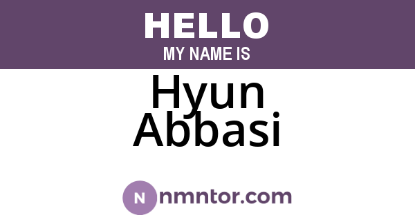 Hyun Abbasi