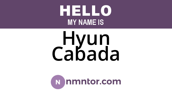 Hyun Cabada