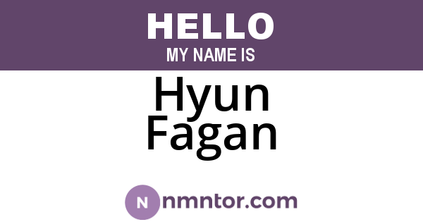 Hyun Fagan