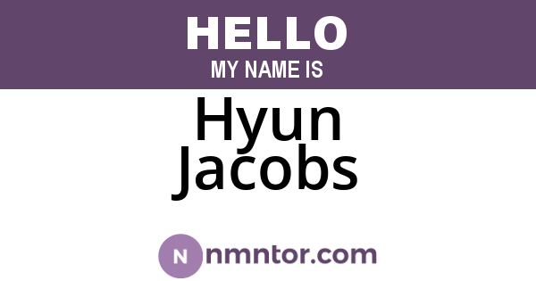 Hyun Jacobs
