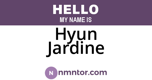 Hyun Jardine
