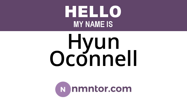 Hyun Oconnell