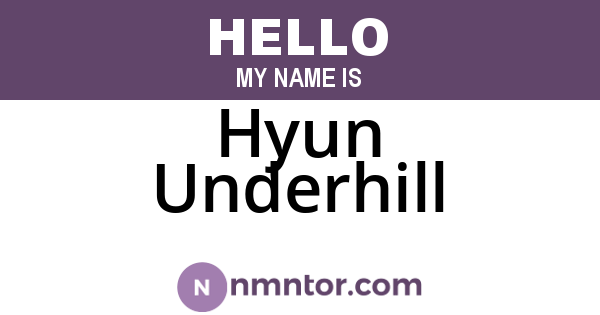 Hyun Underhill