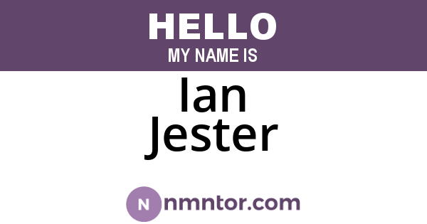 Ian Jester