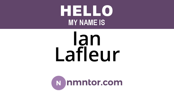 Ian Lafleur