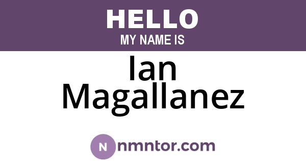 Ian Magallanez
