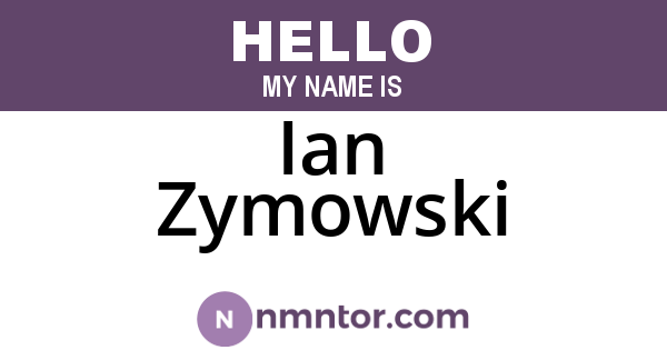 Ian Zymowski