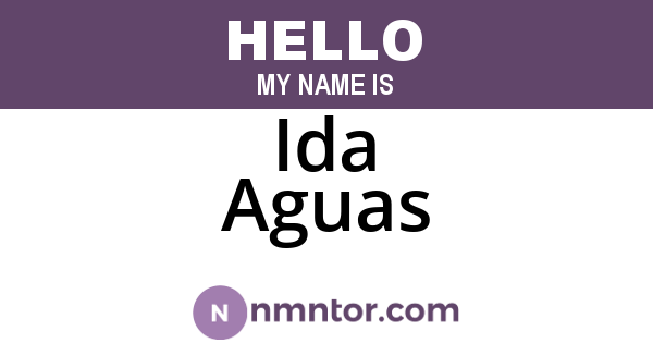 Ida Aguas