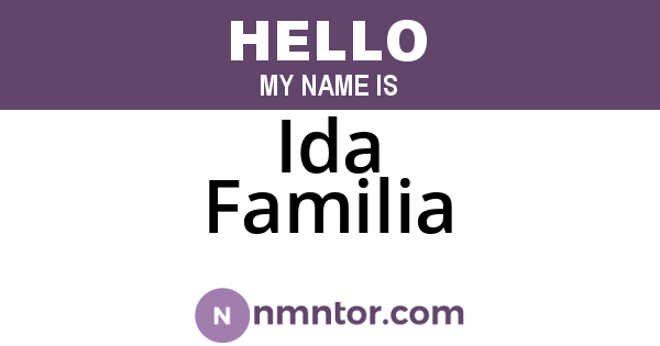 Ida Familia