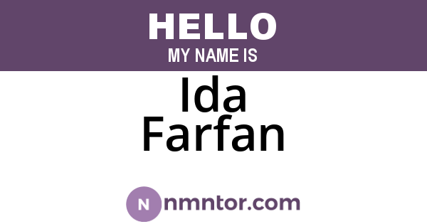 Ida Farfan