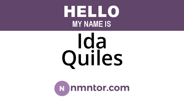 Ida Quiles