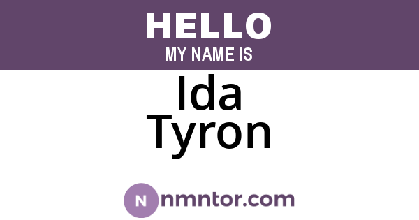 Ida Tyron
