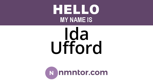 Ida Ufford
