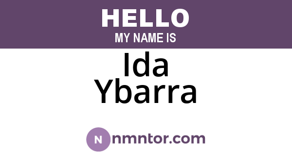 Ida Ybarra