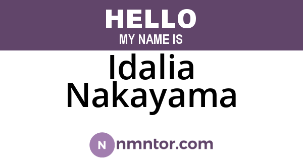 Idalia Nakayama