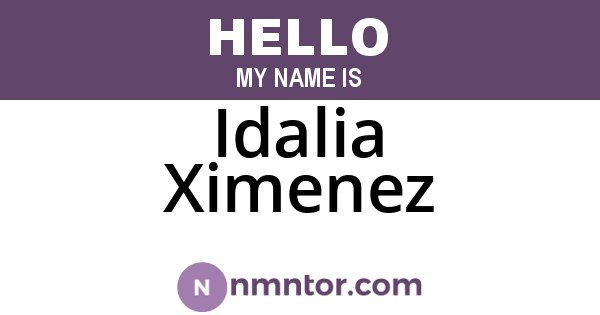 Idalia Ximenez