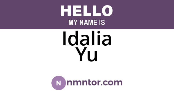 Idalia Yu