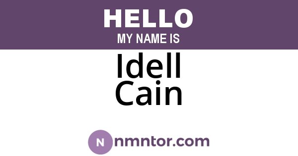 Idell Cain