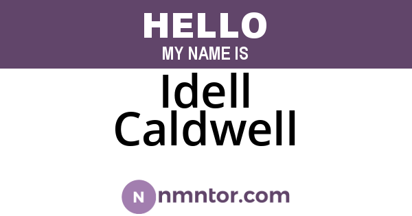 Idell Caldwell